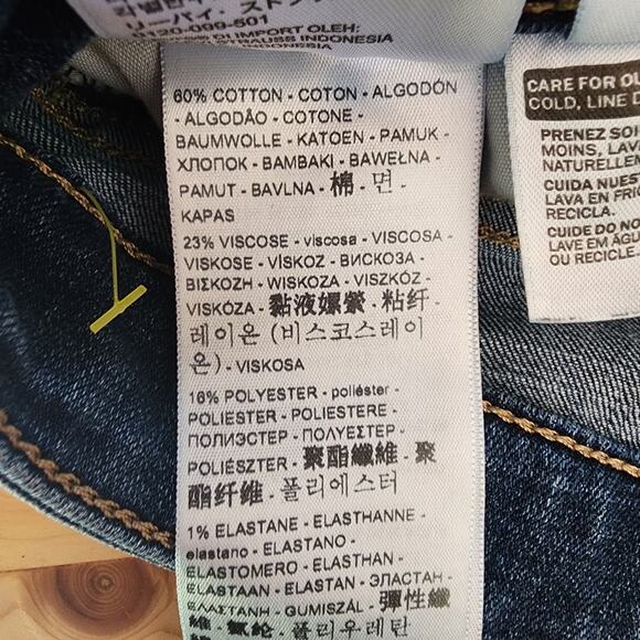 Levi Strauss Distressed 711 Mid-Wash Skinny Jeans | Women's W28 L30 - Picture 10 of 11